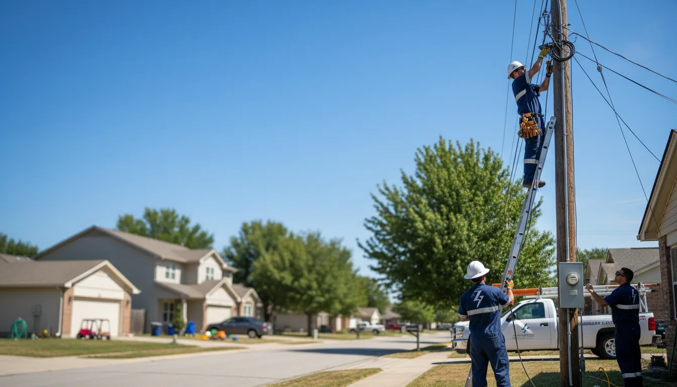 Residential electrician providing installation services in Aurora, OR